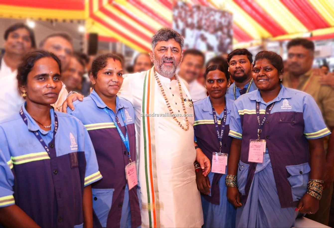 ಪೌರಕಾರ್ಮಿಕರು ನಾಡಿನ ಆರೋಗ್ಯ ಕಾಯುವ ನಿಜವಾದ ಕರ್ಮಯೋಗಿಗಳು: ಮುಖ್ಯಮಂತ್ರಿ ಡಿ.ಕೆ. ಶಿವಕುಮಾರ್