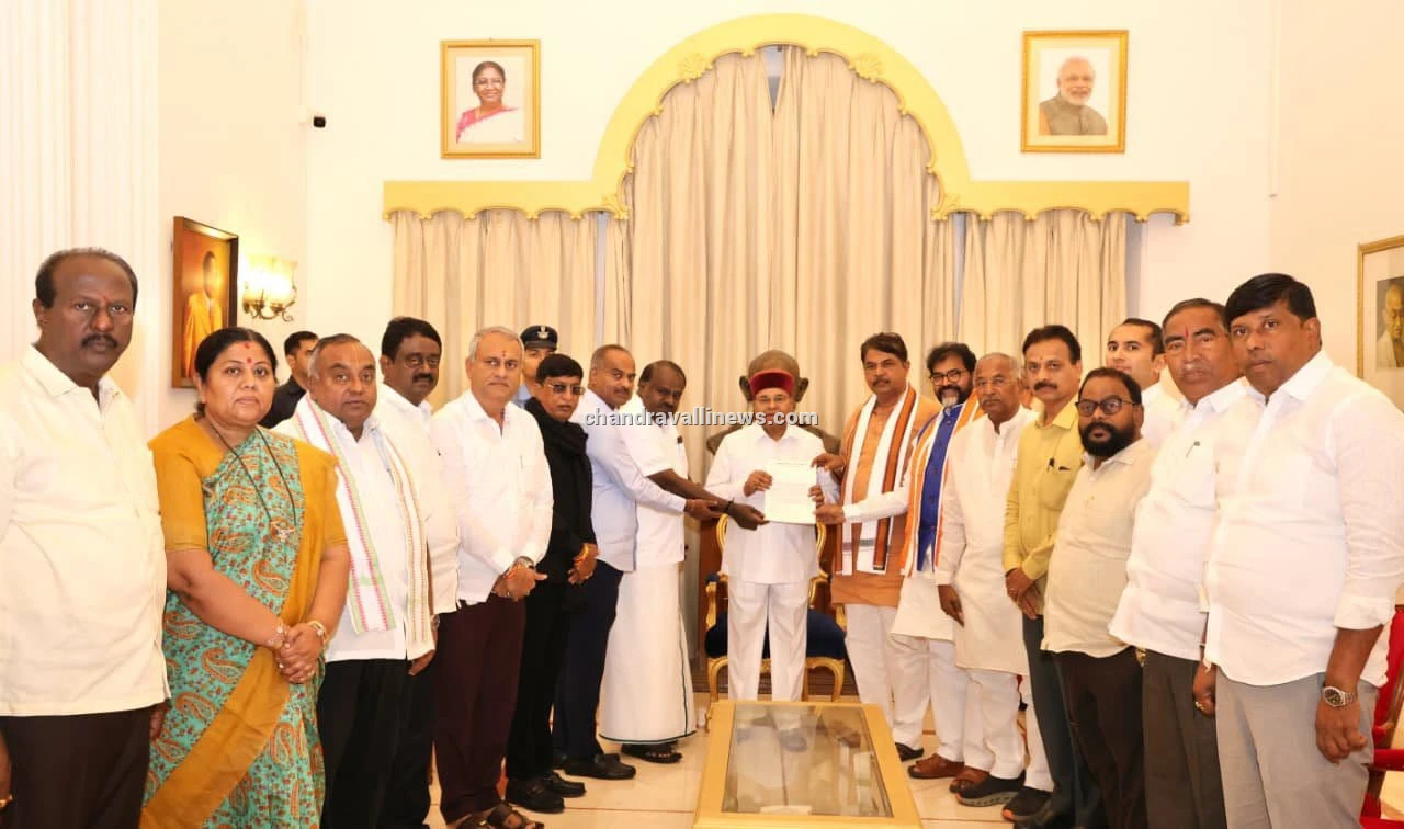 ವೋಟರ್ ಲಿಸ್ಟ್ ಪರಿಷ್ಕರಣೆಯಲ್ಲಿ ಅಕ್ರಮ ಆರೋಪ: ರಾಜ್ಯಪಾಲರಿಗೆ ಹೆಚ್.ಡಿ. ಕುಮಾರಸ್ವಾಮಿ ನೇತೃತ್ವದ ಎನ್‌ಡಿಎ ನಿಯೋಗ ದೂರು